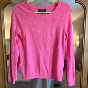 Banana Republic Vibrant Pink Crew Neck Sweater